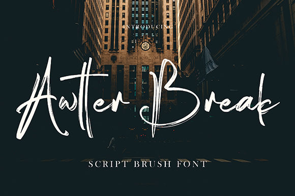 Awtter Break: The Flowing Brushed Handwritten Font