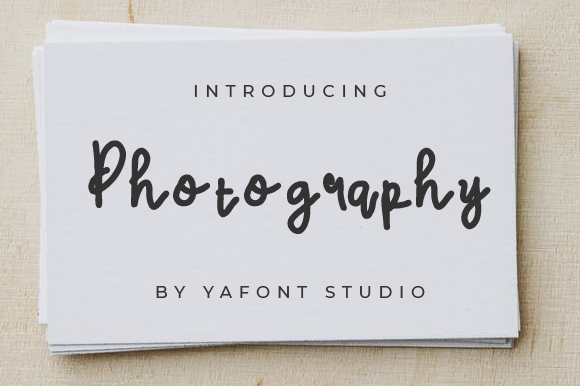 Discover the Photography Font: A Sweet, Quirky Handwritten Typeface for Every Creative Project