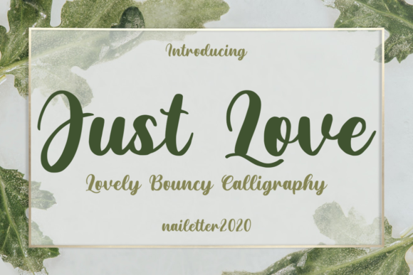 Evaluating Just Love: A Delicate Calligraphy Font for Creative Projects