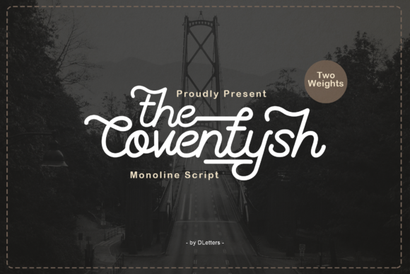 The Coventysh: A Handwritten Font with Vintage Grace